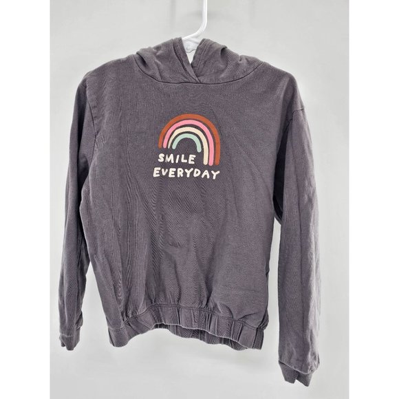 H&M Girls Printed Rainbow Hoodie Size 5T - Picture 3 of 4